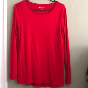 Plain red tee